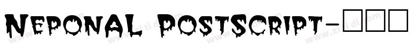 NeponAL PostScript字体转换
